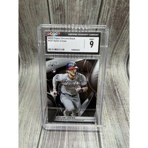 2025 Topps Chrome Black - Dylan Crews #127 (RC) CGC Mint 9 Washington Nationals